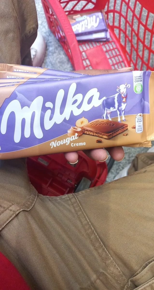 MILKA шоколад 85г NOUGAT CREME — фото 1