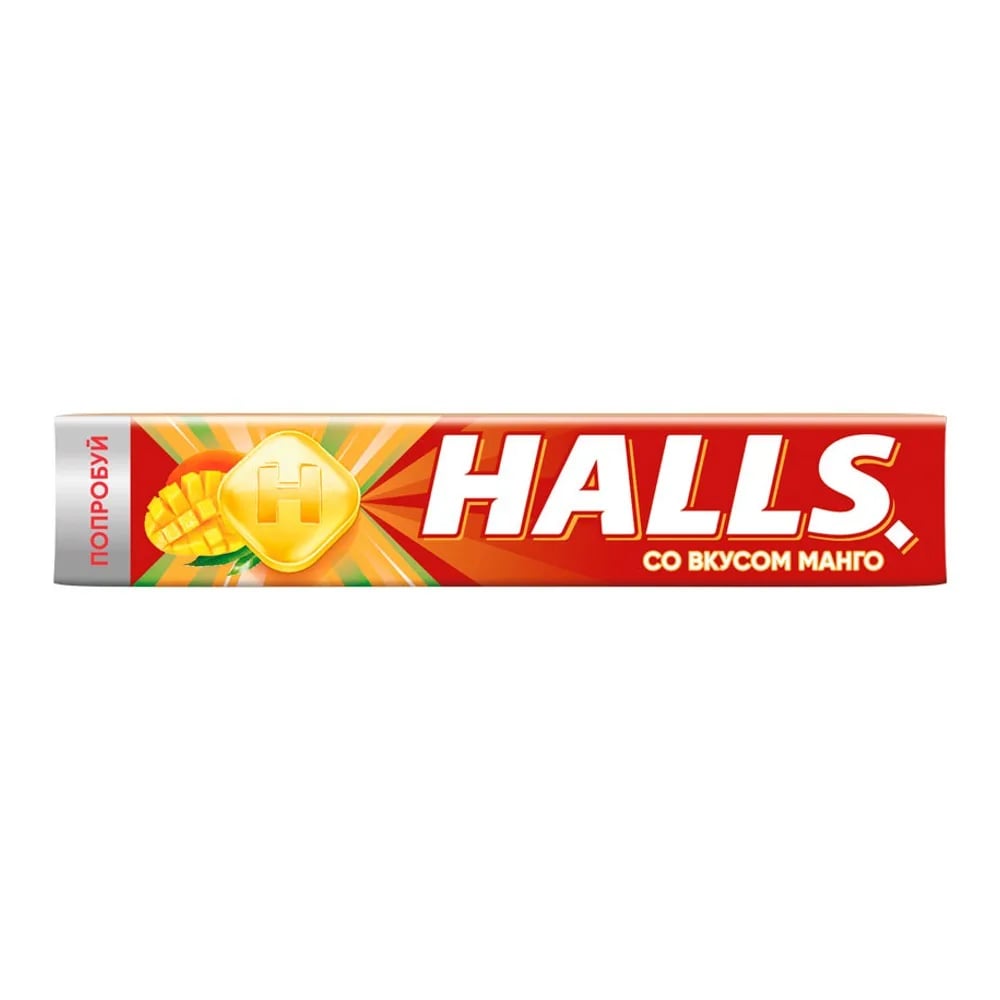 HALLS леденцы 25г МАНГО