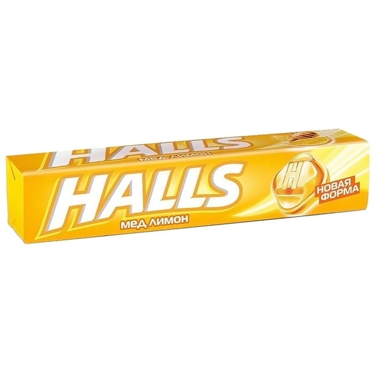 HALLS леденцы 25г МЕД И ЛИМОН