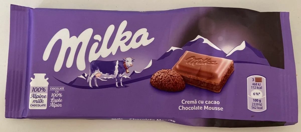 MILKA шоколад 100г CHOCOLATE MOUSSE — фото 1