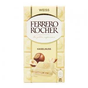 FERRERO ROCHER шок белый с фундуком 90г — фото 1