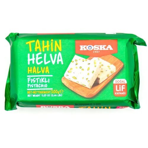 KOSKA Кунжутная халва 200гр с фисташками