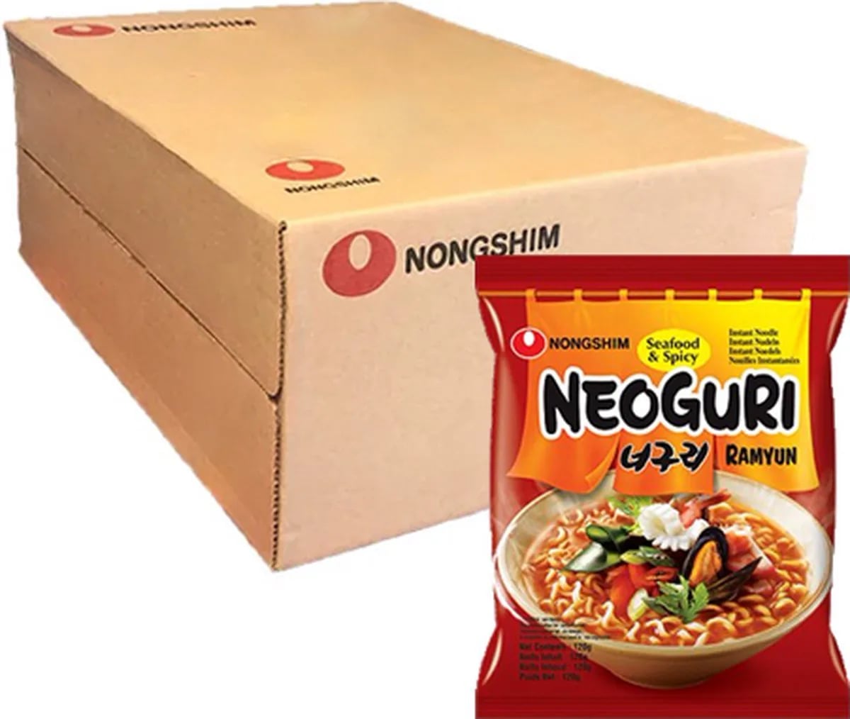 лапша NEOGURI HOT 120г NONGSHIM острый вкус