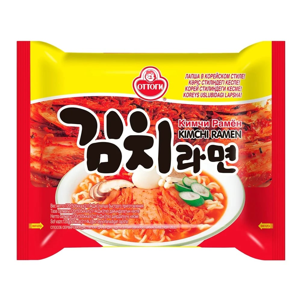 лапша KIMCHI RAMEN 120г ОТТОГИ — фото 1