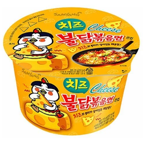лапша HOT CHICKEN FLAVOR RAMEN 70г CHEESE — фото 1