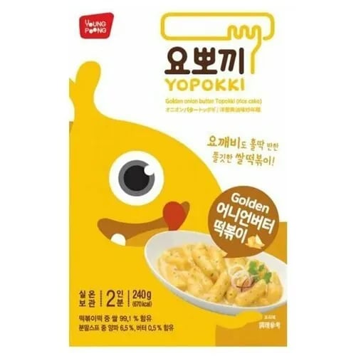рисовые КЛЕЦКИ 240г со сливочно-луковым соусом GOLDEN ONION BUTTER TOPOKKI