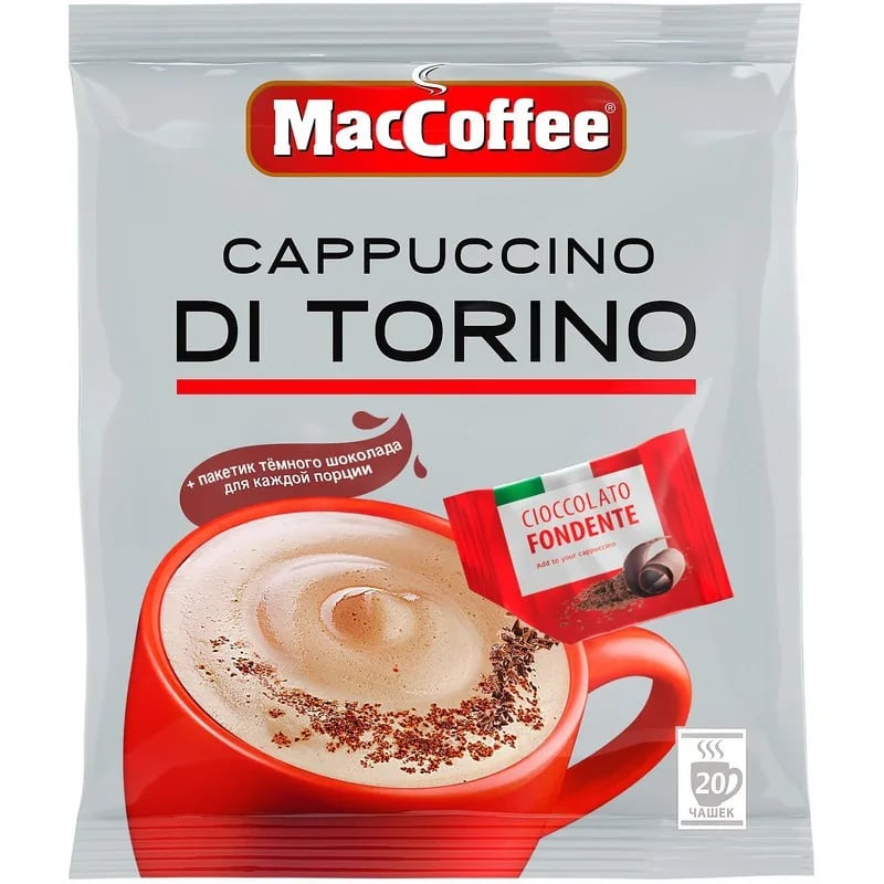 напиток кофейный MACCOFFEE 25г КАППУЧИНО DI TORINO — фото 1