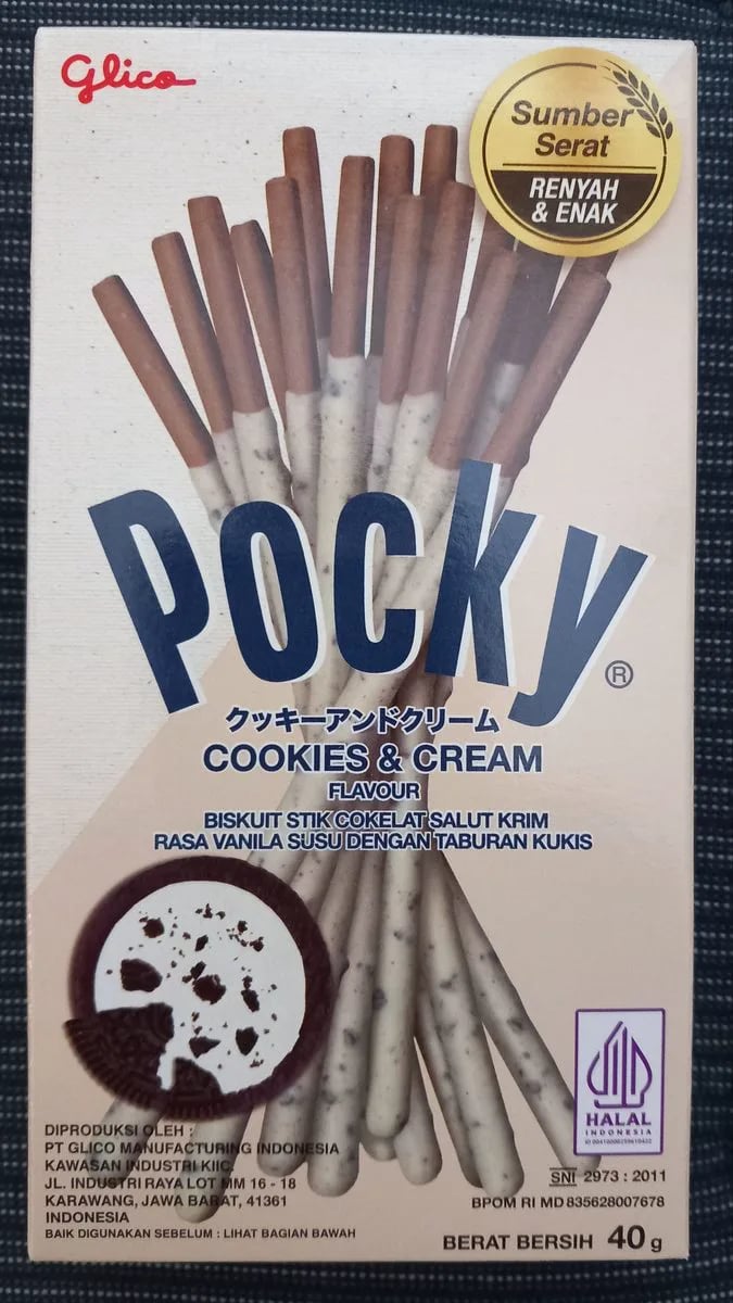 палочки POCKY 40гр cookies & cream — фото 1